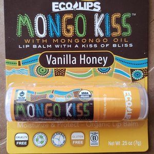 Eco Lips Mongo Kiss Vanilla Honey organic lip balm-NEW in package